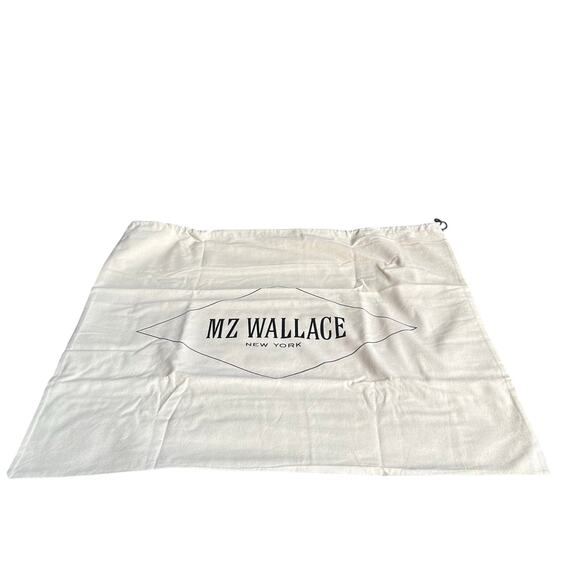 MZ Wallace Large Cream Dust Bag Drawstring Closure 26” x 23” - Picture 2 of 6
